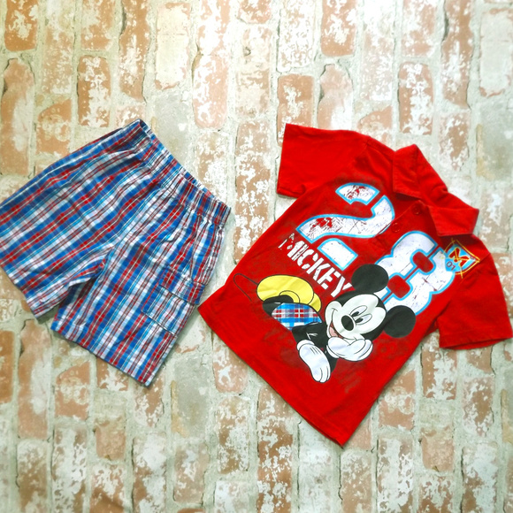 Mickey Mouse 2 Pc Set - Picture 1 of 3